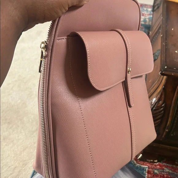 Miztique Blush Leather Backpack - Picture 8 of 8